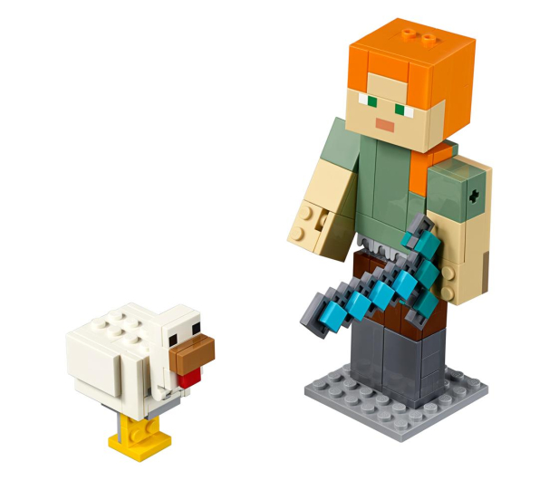 LEGO Minecraft BigFig Alex z kurczakiem - 467542 - zdjęcie 2