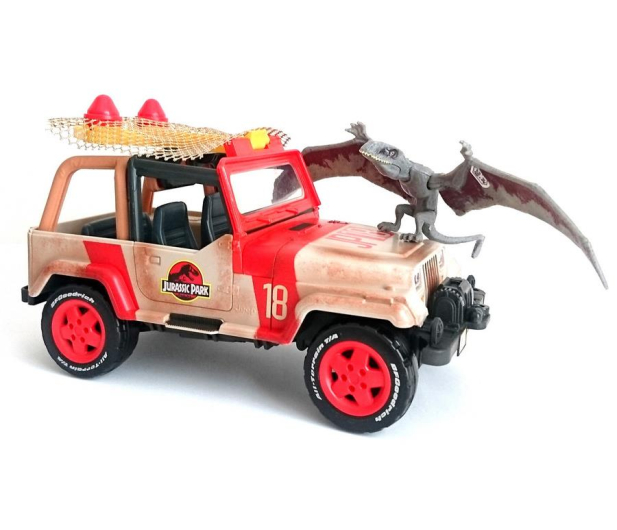 Mattel Jurassic World Jeep z siatką - 436966 - zdjęcie