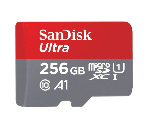 SanDisk 256GB microSDXC Ultra 100MB/s A1 C10 UHS-I U1 - 409220 - zdjęcie