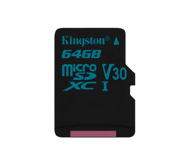 Kingston 64GB microSDXC Canvas Go! 90MB/s C10 UHS-I V30 - 410714 - zdjęcie