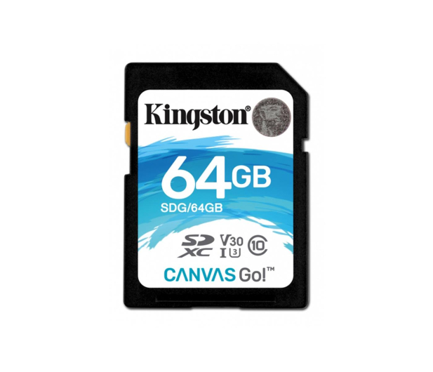 Kingston 64GB SDXC Canvas Go! 90MB/s C10 UHS-I U3 - 410718 - zdjęcie