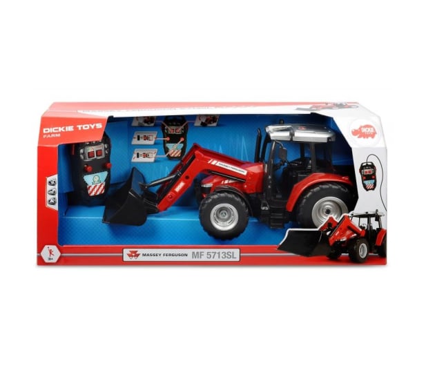 Dickie Toys Farm Traktor Massey Ferguson 5713SL - 407823 - zdjęcie 8