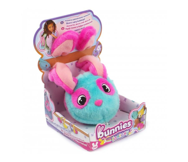 TM Toys BUNNIES Fantasy pluszowy króliczek z magnesem - 406769 - zdjęcie