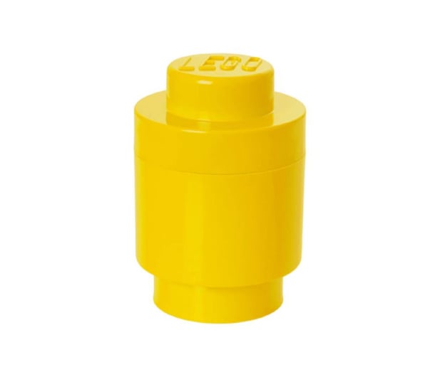 YAMANN LEGO Pojemnik 1 Okrągły - Żółty - 413198 - zdjęcie