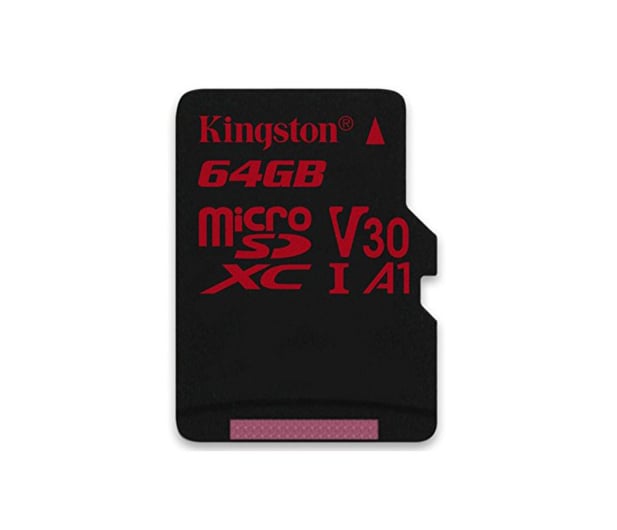 Kingston 64GB microSDXC Canvas React 100MB/s UHS-I V30 A1 - 415520 - zdjęcie