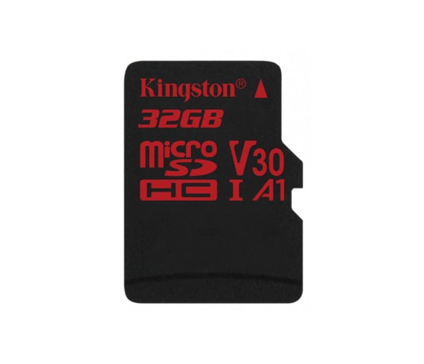 Kingston 32GB microSDHC Canvas React 100MB/s UHS-I V30 A1 - 415518 - zdjęcie