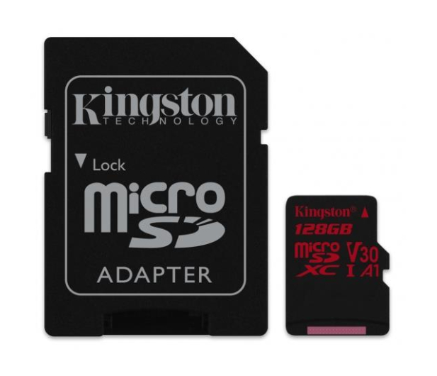 Kingston 128GB microSDXC Canvas React 100MB/s UHS-I V30 A1 - 415521 - zdjęcie 2