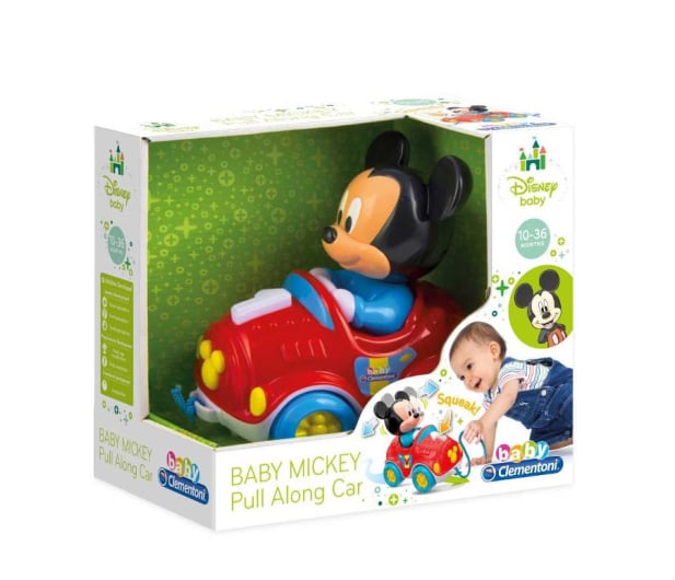 Clementoni Disney Baby Mickey samochodzik do ciągnięcia - 414967 - zdjęcie