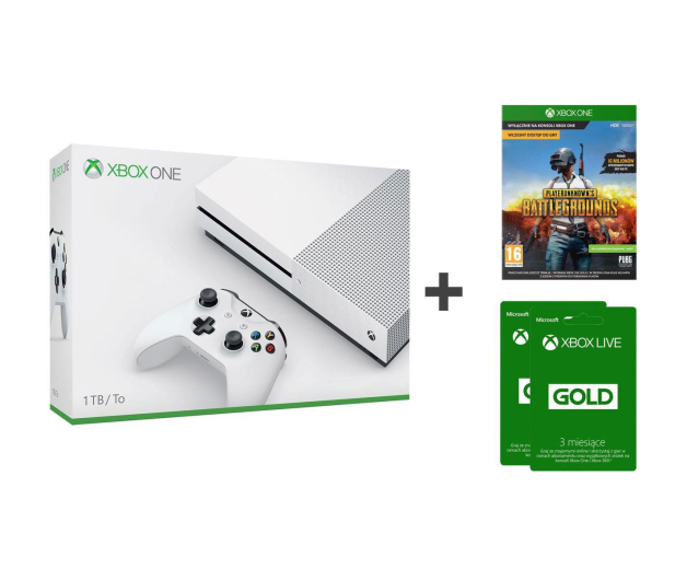 Microsoft Xbox ONE S 1TB  PUBG + GOLD 6M - 415568 - zdjęcie 15