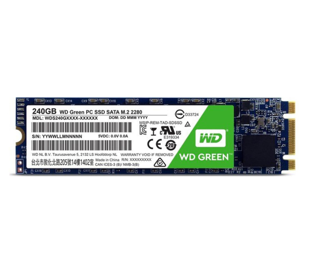 WD 240GB M.2 SATA SSD Green - 417506 - zdjęcie