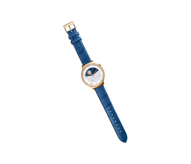 Huawei Lady Watch Golden+Blue leather+Swarovski cristals - 418421 - zdjęcie 8