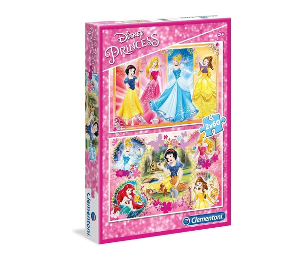 Clementoni Puzzle Disney Princess 2x60 el. - 414604 - zdjęcie