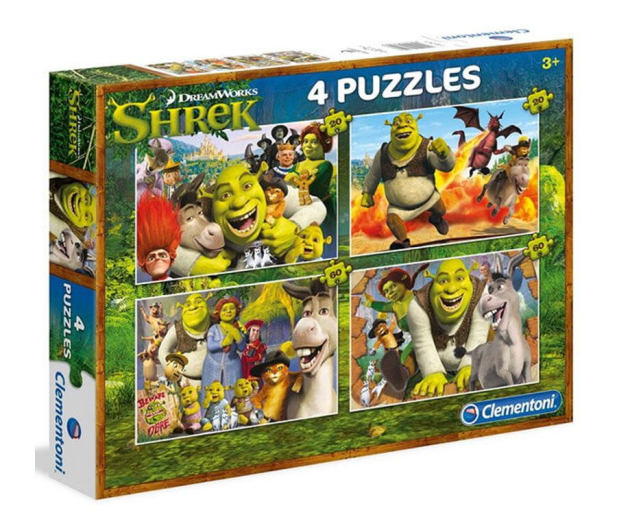 Clementoni Puzzle Shrek 2x20 + 2x60 el. - 416271 - zdjęcie