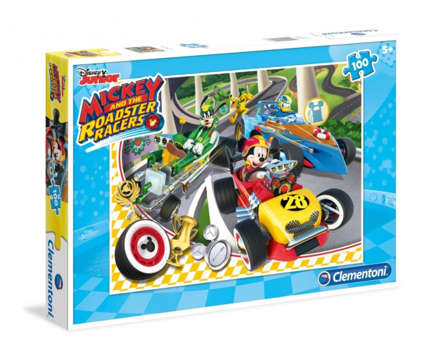 Clementoni Puzzle Disney Mickey and the Roadster Racers 100 el. - 415872 - zdjęcie
