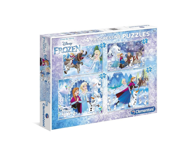 Clementoni Puzzle Disney Frozen 20+60+100+180 el.  - 416284 - zdjęcie