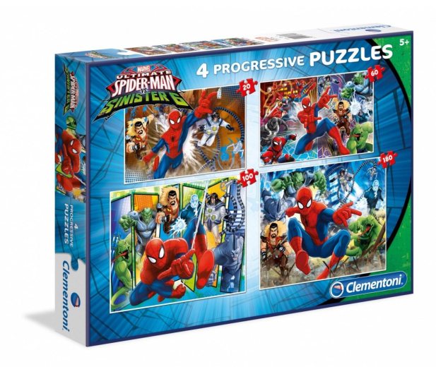 Clementoni Puzzle Disney Spider-Man 20+60+100+180 el.  - 416326 - zdjęcie