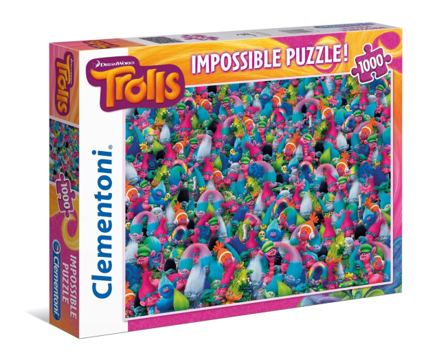 Clementoni Puzzle Disney Imposible Puzzle! Trolls - 417002 - zdjęcie