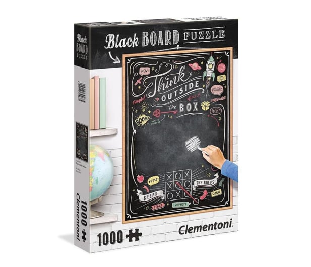 Clementoni Puzzle Black Board Think Outside the box - 416960 - zdjęcie