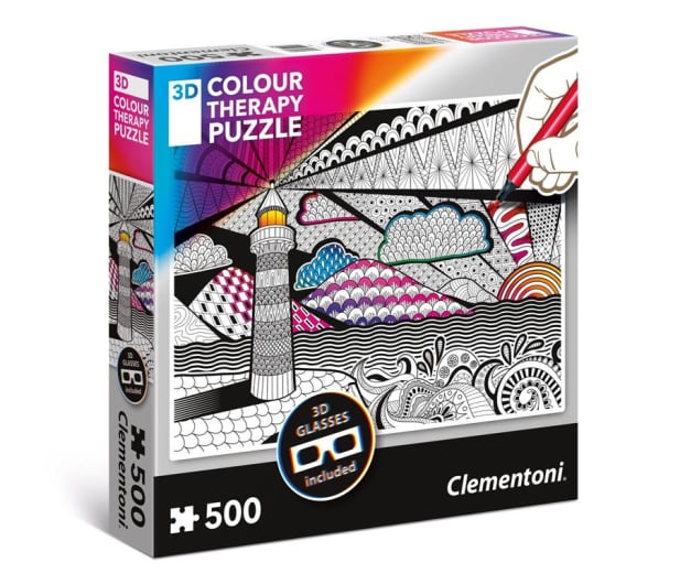 Clementoni Puzzle 3D Color Therapy Lighthouse - 416964 - zdjęcie
