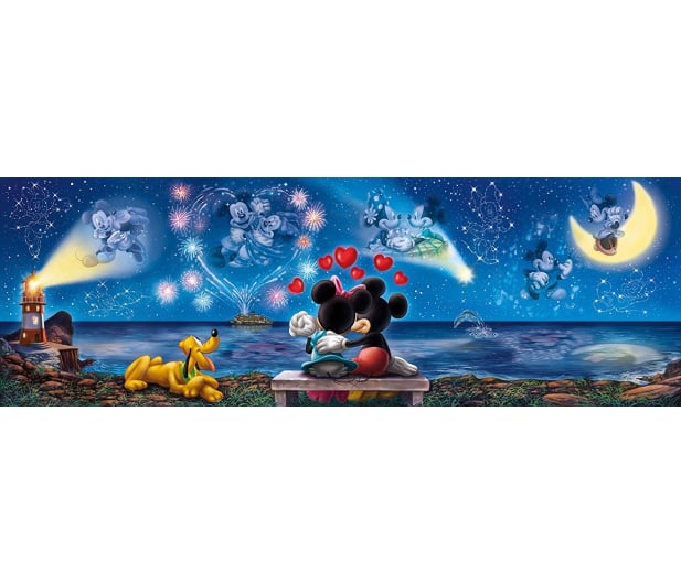 Clementoni Puzzle Disney Panorama Mickey e Minnie - 417022 - zdjęcie 3