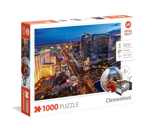 Clementoni Puzzle Virtual Reality: Las Vegas - 416995 - zdjęcie