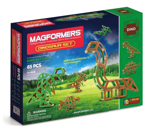 Magformers Dinozaur zestaw 65 el. - 415401 - zdjęcie