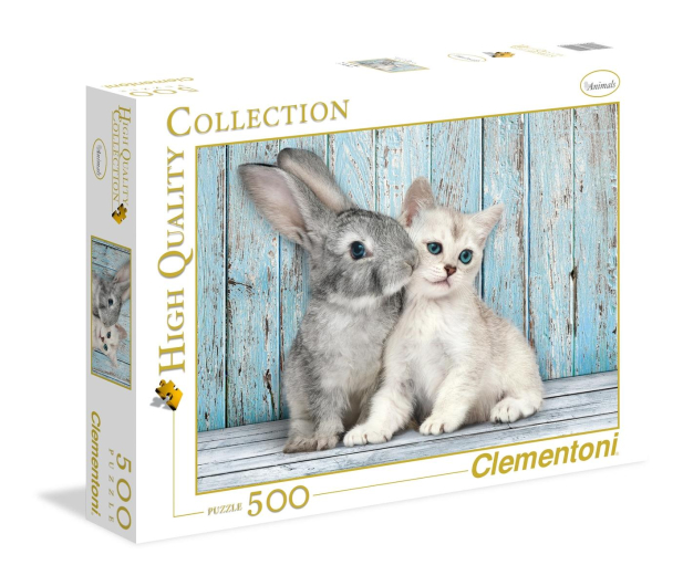 Clementoni Puzzle HQ  Cat&Bunny - 417062 - zdjęcie
