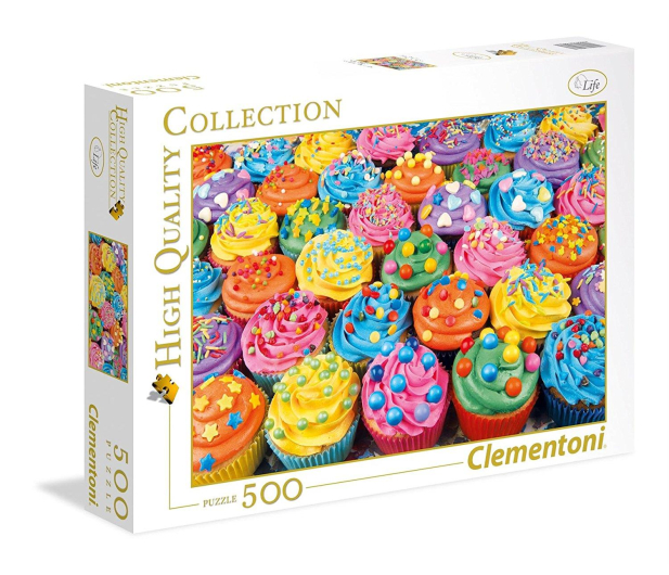 Clementoni Puzzle HQ Colorful Cupcakes - 417067 - zdjęcie
