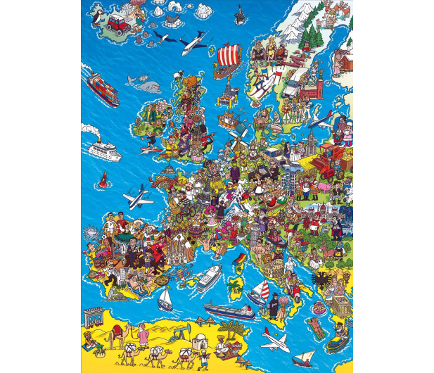 Clementoni Puzzle HQ  Europe map - 417111 - zdjęcie 2