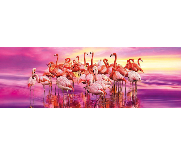 Clementoni Puzzle Panorama HQ  Flamingo Dance - 417229 - zdjęcie 2