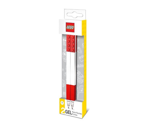 YAMANN LEGO Długopisy żelowe – czerwone 2 szt. - 410231 - zdjęcie