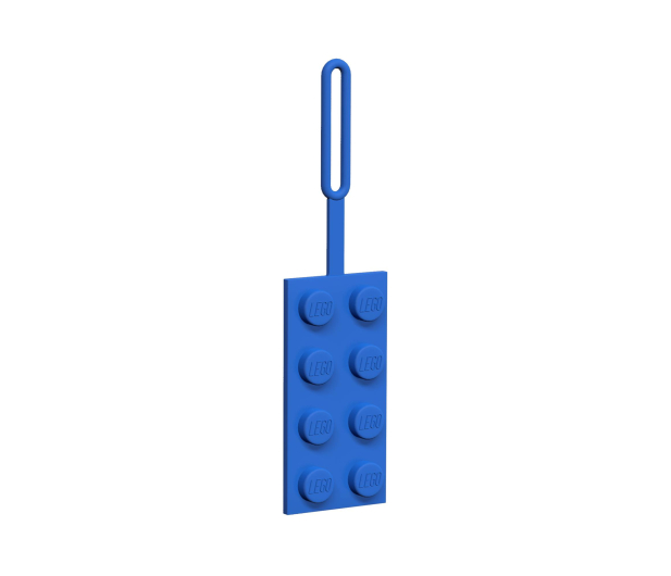 YAMANN LEGO Silikonowa zawieszka klocek - niebieska - 410259 - zdjęcie 2