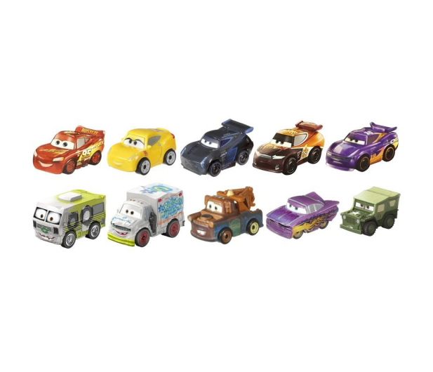 Mattel Disney Cars Mikroauta 10-pak - 414629 - zdjęcie 2