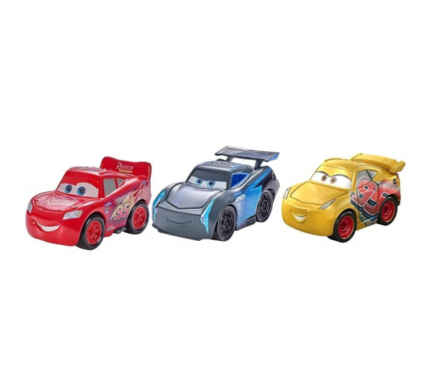 Mattel Disney Cars Mikroauta trzypak Racer - 414638 - zdjęcie