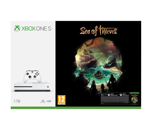 Microsoft Xbox One S 1TB+FIFA18+SoT+GOLD 6M - 438909 - zdjęcie 2