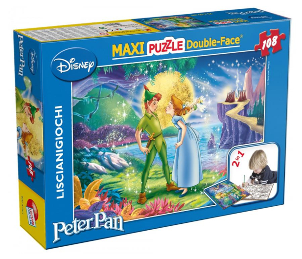 Lisciani Giochi Disney dwustronne Maxi 108 el. Piotruś Pan - Sklep ...