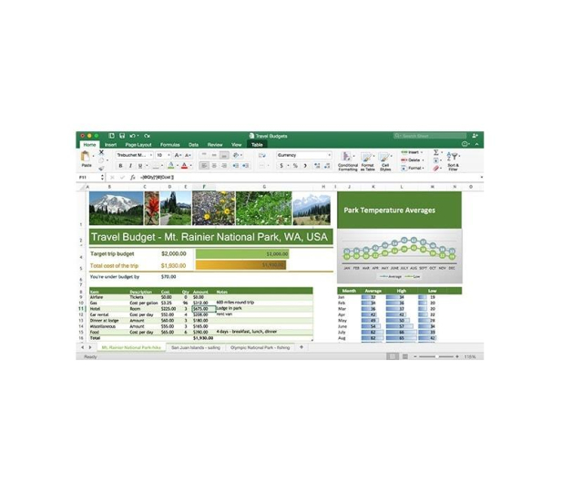 Microsoft Office 2016 dla Użytk. Domowych i Uczniów na Mac - 260419 - zdjęcie 6