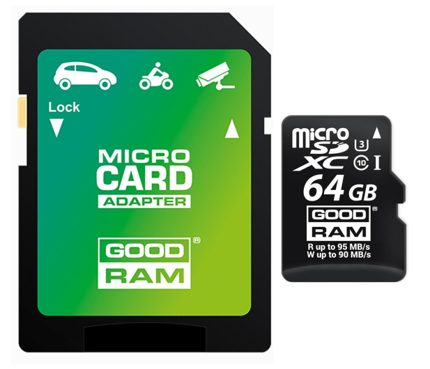 GOODRAM 64GB microSDXC zapis 90MB/s odczyt 95MB/s - 309242 - zdjęcie