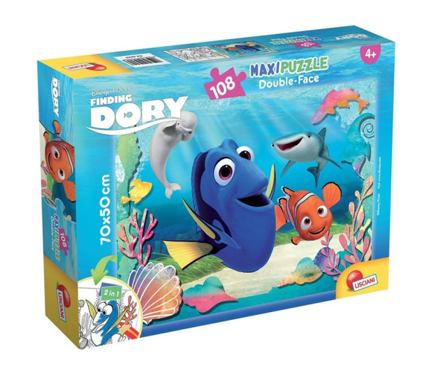 Lisciani Giochi Disney Dwustronne Maxi 108 el. Dory i Nemo - 418583 - zdjęcie