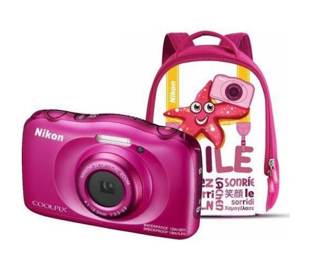 Nikon Coolpix W100 różowy + plecak  - 426239 - zdjęcie 7