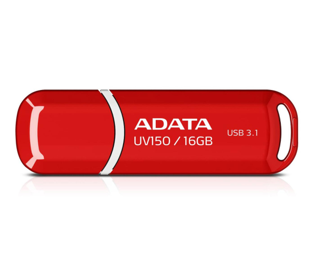 ADATA 16GB DashDrive UV150 czerwony (USB 3.1) - 425776 - zdjęcie