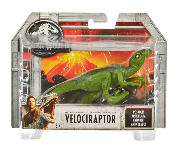 Mattel Jurassic World Atakujące dinozaury Velociraptor - 427177 - zdjęcie