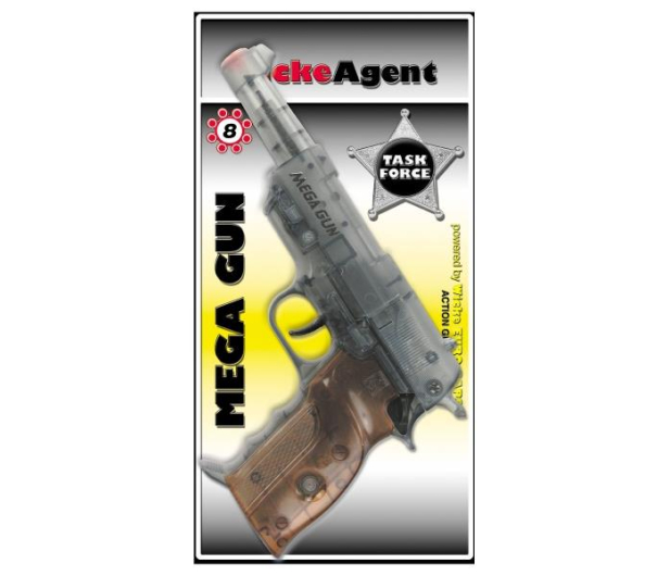 Sohni-Wicke Agent Mega Gun transparentny, 8 strzałów - 416690 - zdjęcie 2