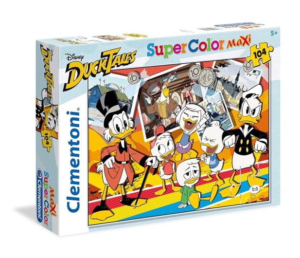 Clementoni Puzzle Disney Maxi Super Kolor Duck Tales 104 el. - 417295 - zdjęcie