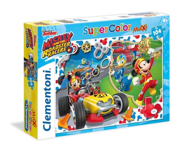 Clementoni Puzzle Disney Mickey and the Roadster Racers 104 el. - 417297 - zdjęcie 1