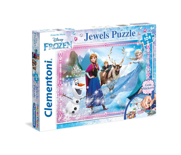 Clementoni Puzzle Disney Frozen 104 el. z ozdobami - 417286 - zdjęcie