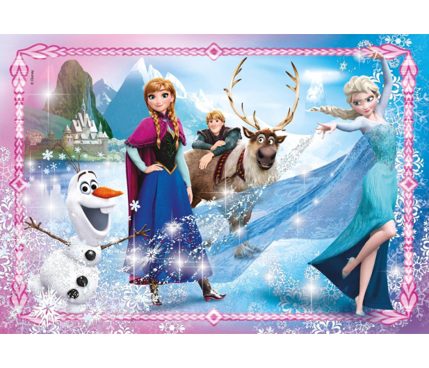Clementoni Puzzle Disney Frozen 104 el. z ozdobami - 417286 - zdjęcie 2