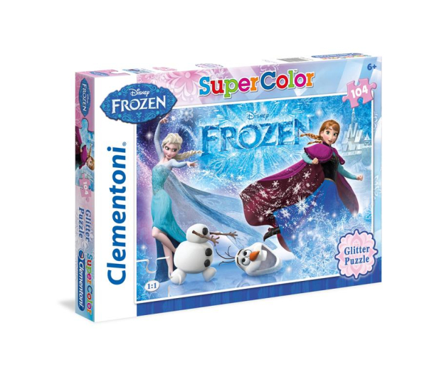 Clementoni Puzzle Disney Frozen Glitter 104 el. z brokatem - 417289 - zdjęcie