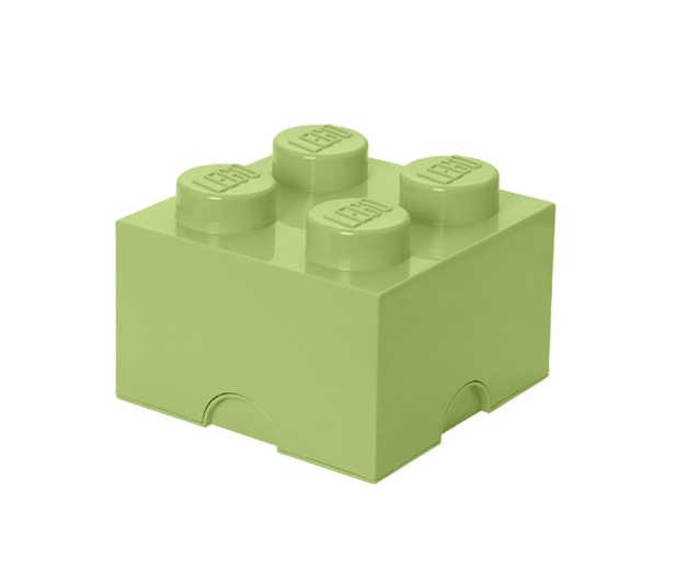 YAMANN LEGO Pojemnik Brick 4 seledynowy - 419612 - zdjęcie