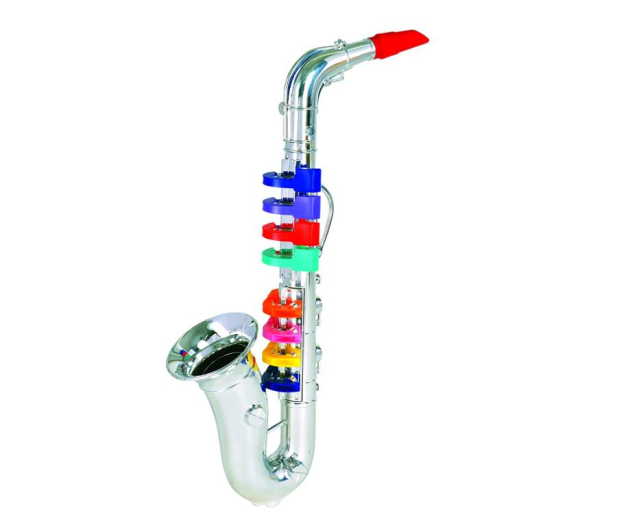 Bontempi PLAY Saksofon Srebrny 8 klawiszy 42 CM - 415443 - zdjęcie